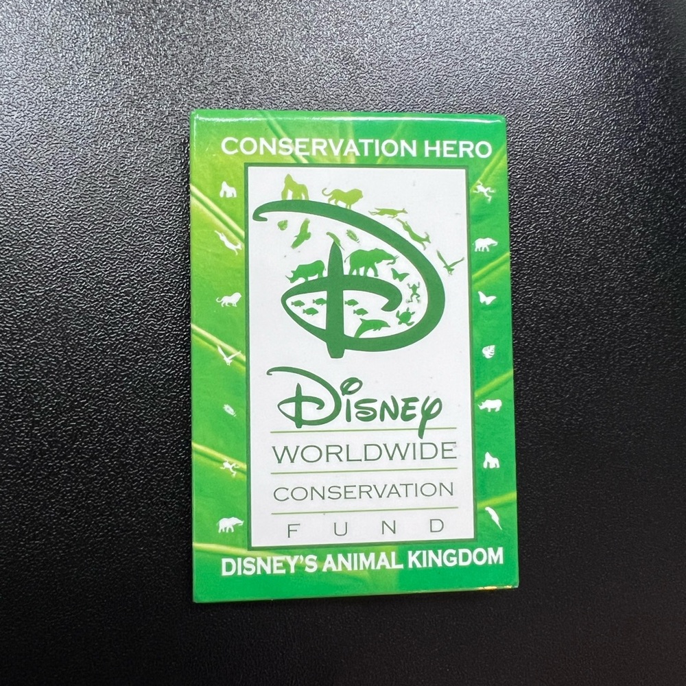 Disney Worldwide Conservation Fund Pin - 3" x 2 1/4" green